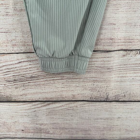 Athleta Brooklyn Textured Jogger Pants Womens 6 Striped Green Athleisure - Picture 7 of 12